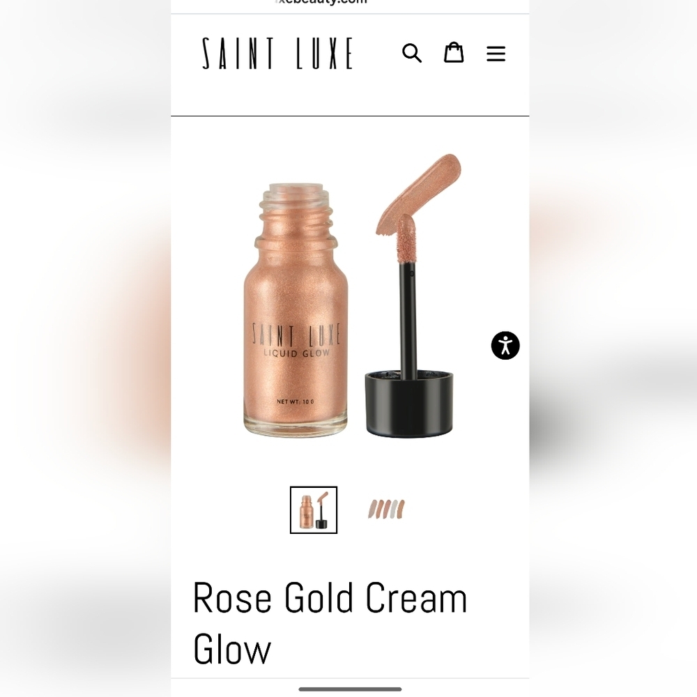 New Saint Luxe Rose Gold Cream Liquid Glow Highlighter radiant Shimmer 10g